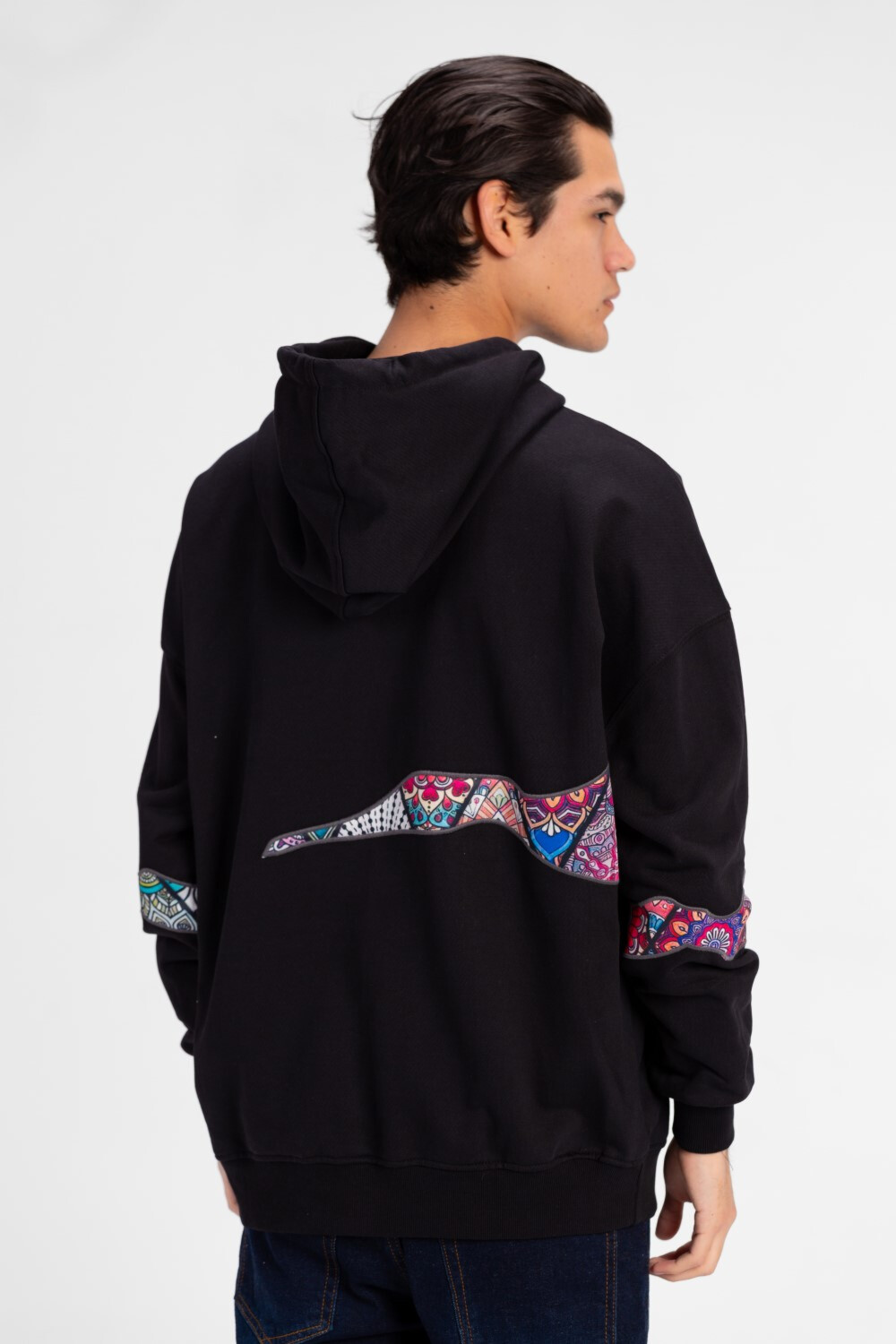 Men's Oversized Graphic Print Hoodie Sweatshirt