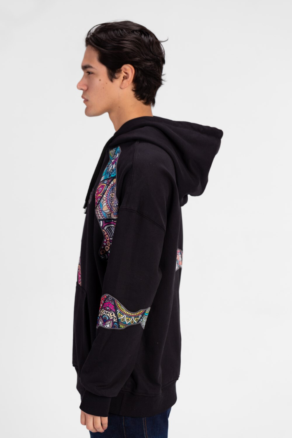 Men's Oversized Graphic Print Hoodie Sweatshirt