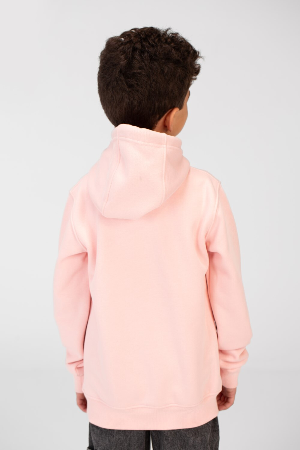 Boy's Hoodie With Side Print And Long Sleeves