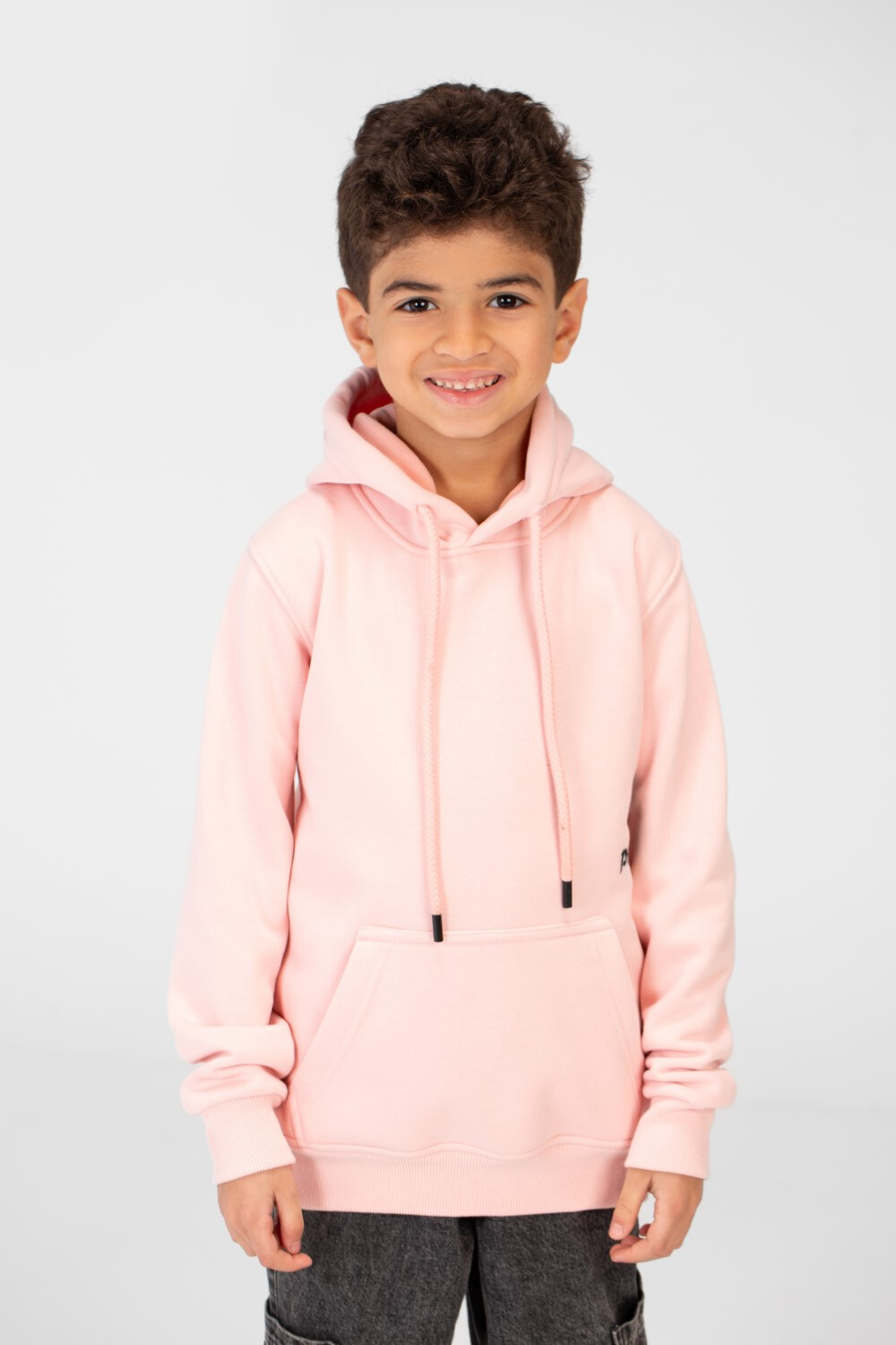 Boy's Hoodie With Side Print And Long Sleeves
