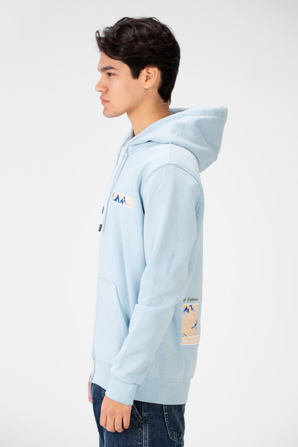 Men's Printed Long Sleeves Hooded Sweatshirt