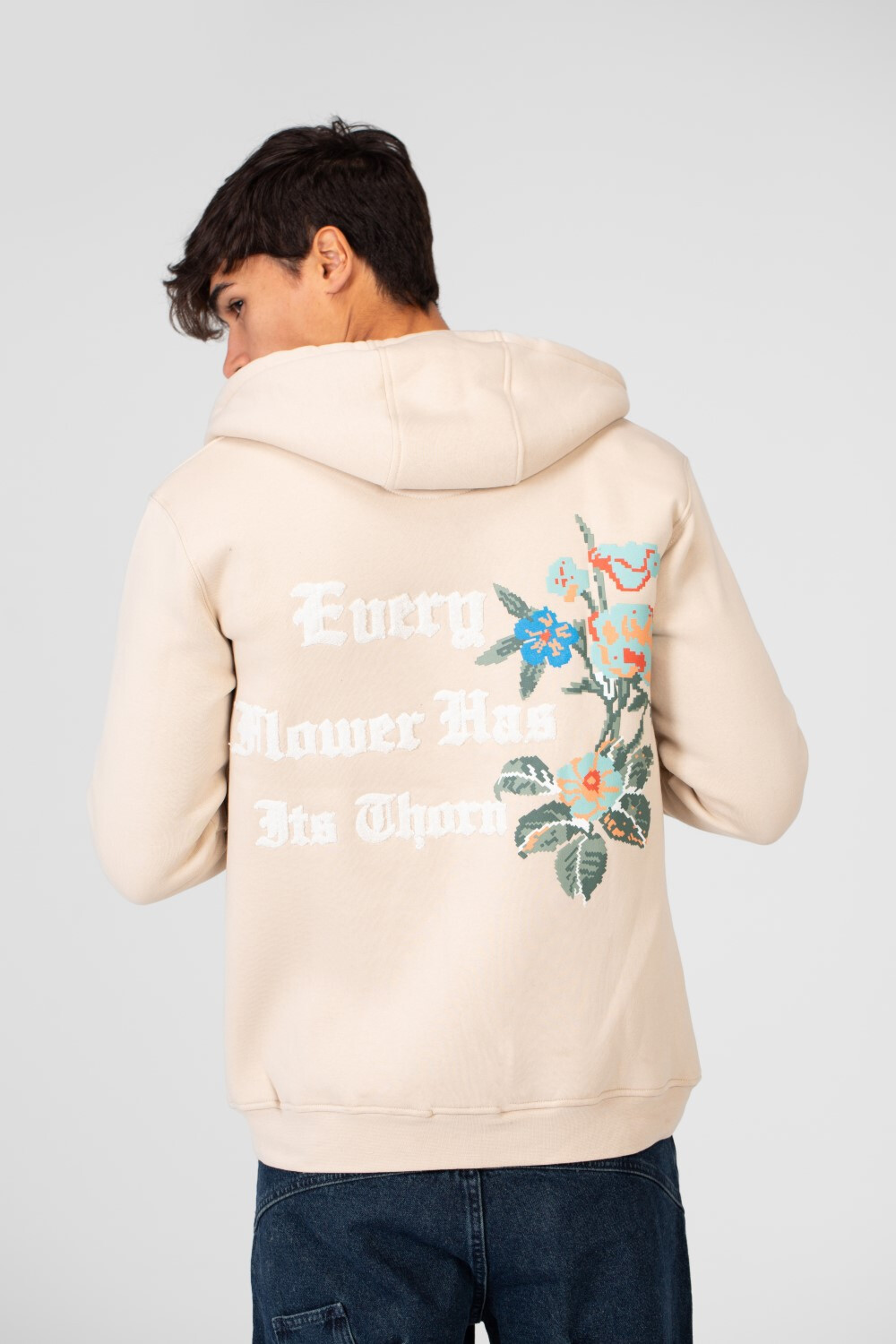 Men's Hood Sweatshirt With Full Zipper And Pockets