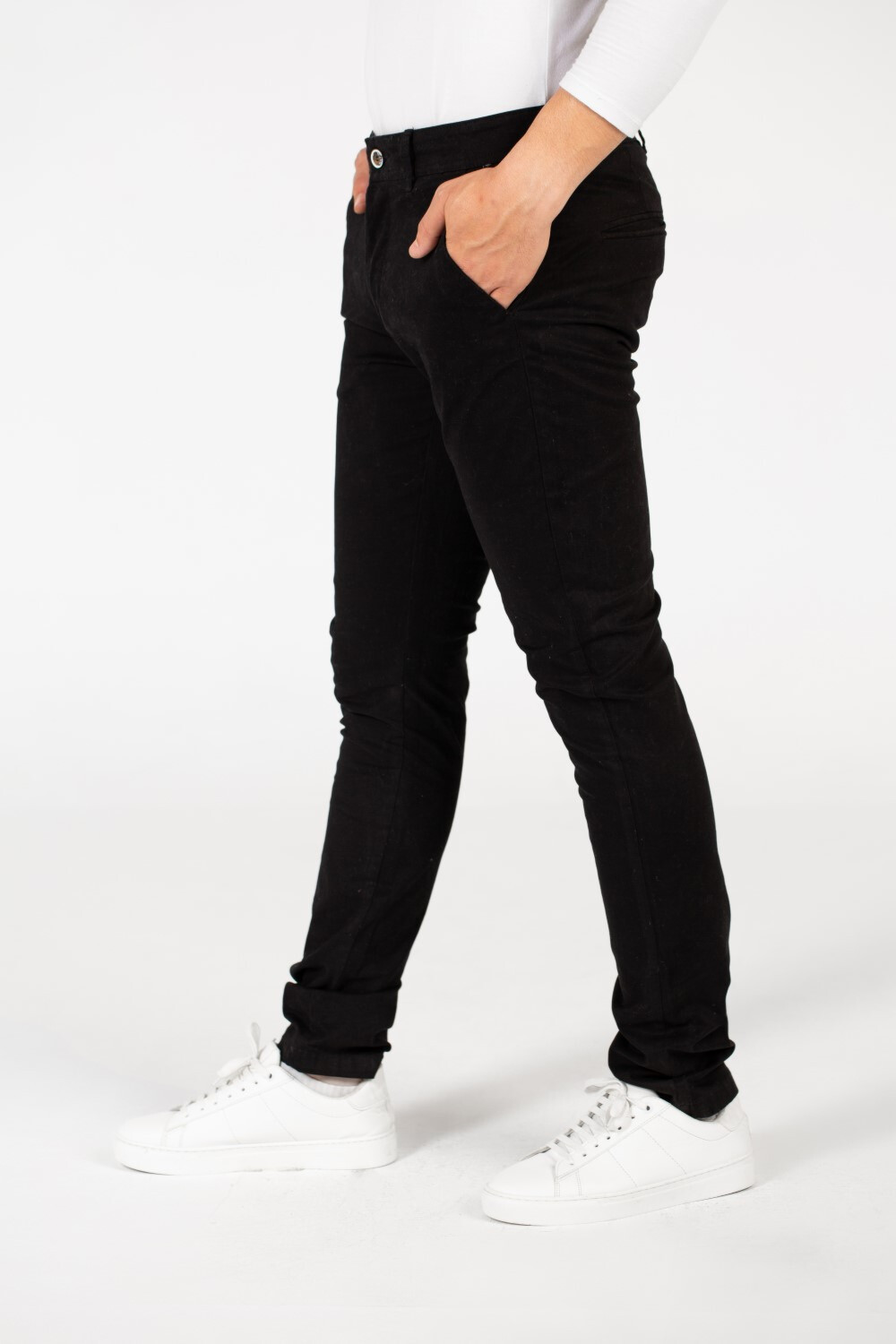 Men's Slim Fit Basic Gabardine Pants