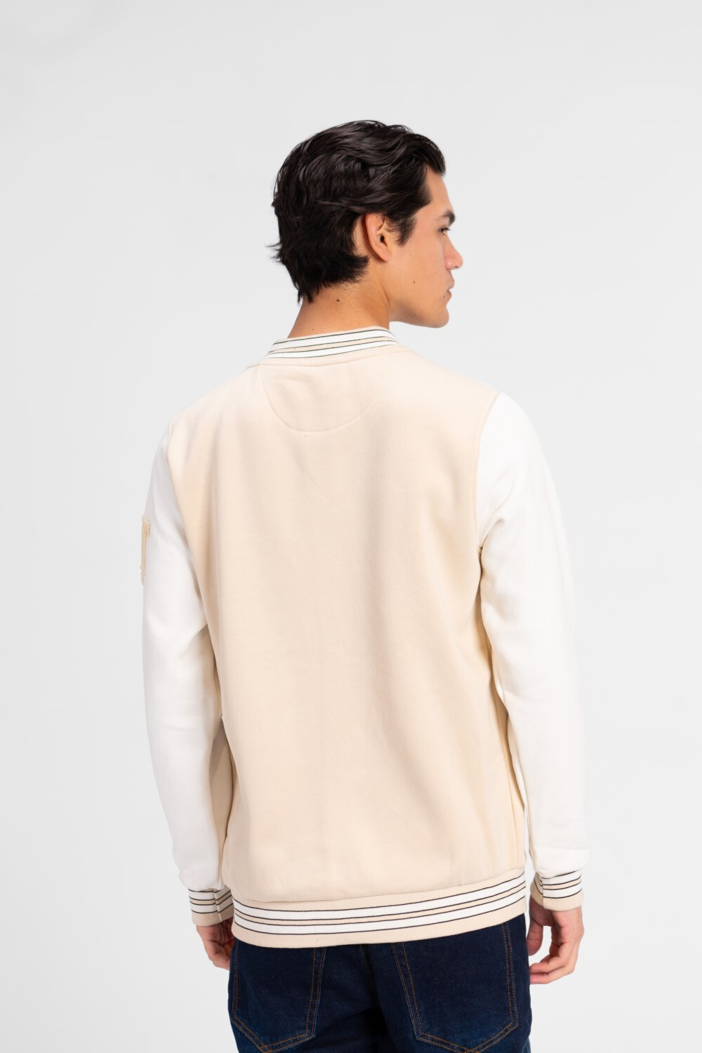 Men's Long Sleeve Printed Baseball Sweatshirt