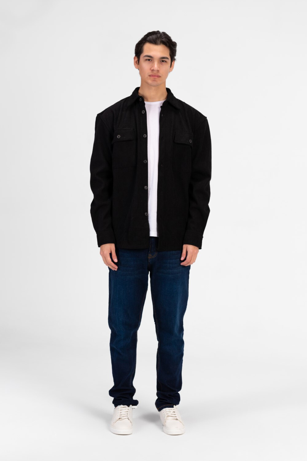 Men's Fur Padded Long Sleeve Shirt Comfortable Material