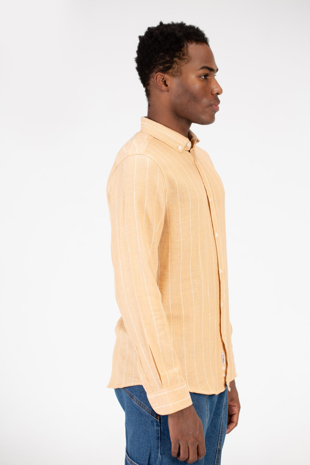 Men's Summer Striped Slim Fit Poplin Shirt