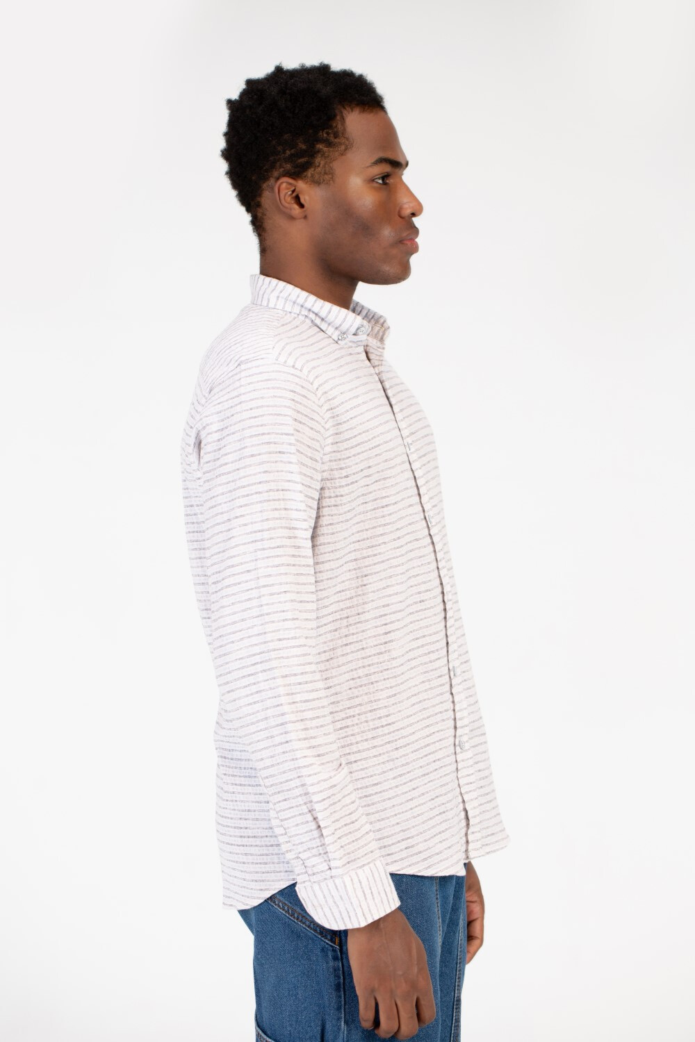 Men's Slim Fit Striped Shirt
