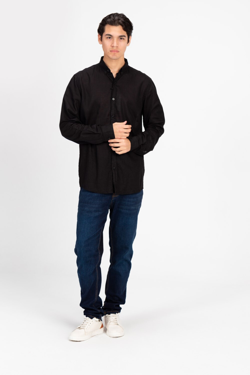 Men's Basic Linen Regular Fit Shirt