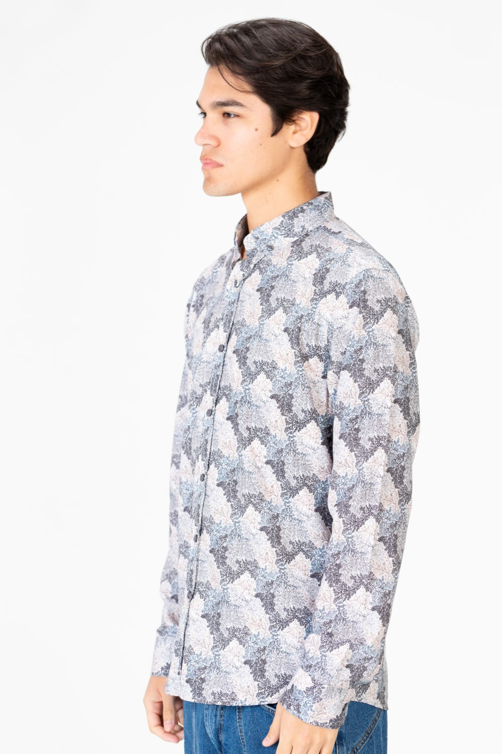 Men's Long Sleeves Slim Fit Poplin Jakar Shirt