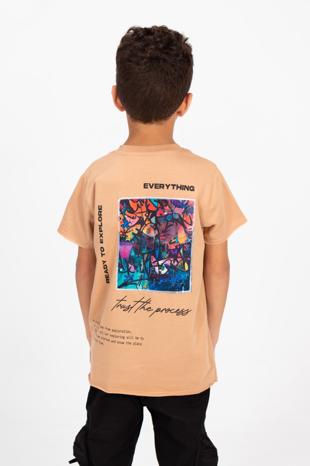 Boy's Graphic Print Short Sleeve T-Shirt