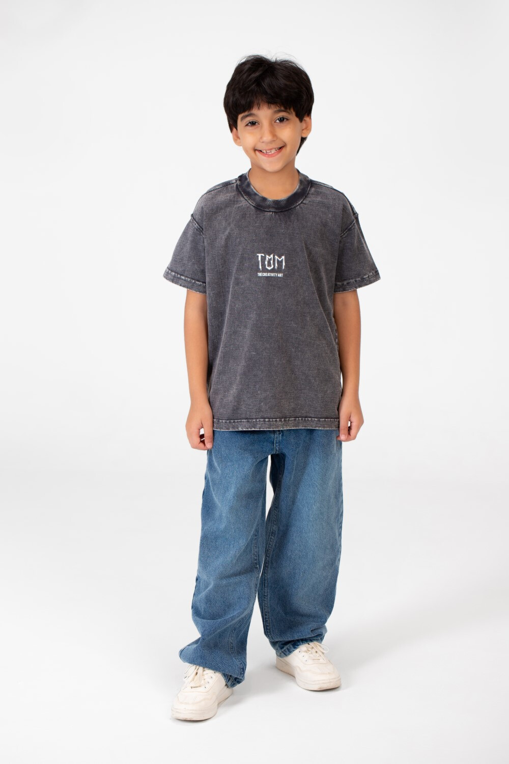 Boy's Tomato Washed Oversized T-Shirt