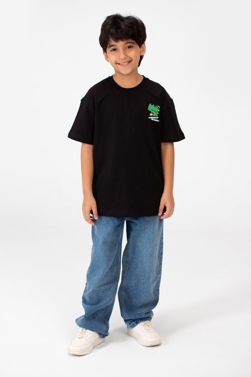 Boy's Oversized T-shirt With Front Print