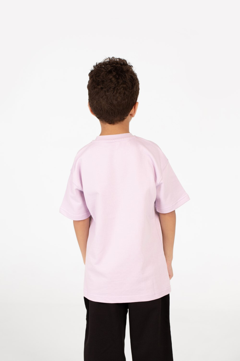 Boy's Oversized Short Sleeved Text Print T-shirt