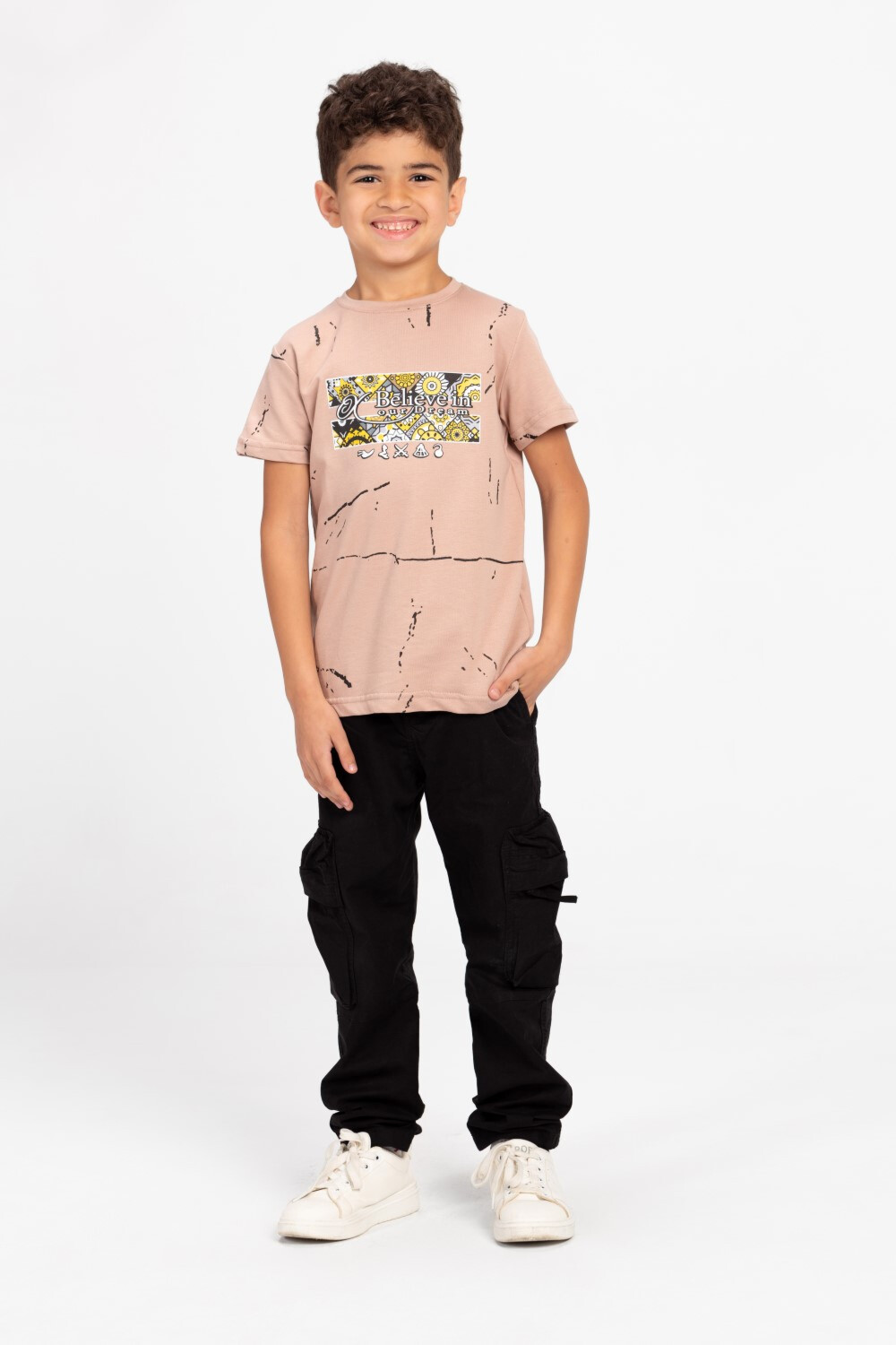 Milton Rounded Neck Printed T-Shirt