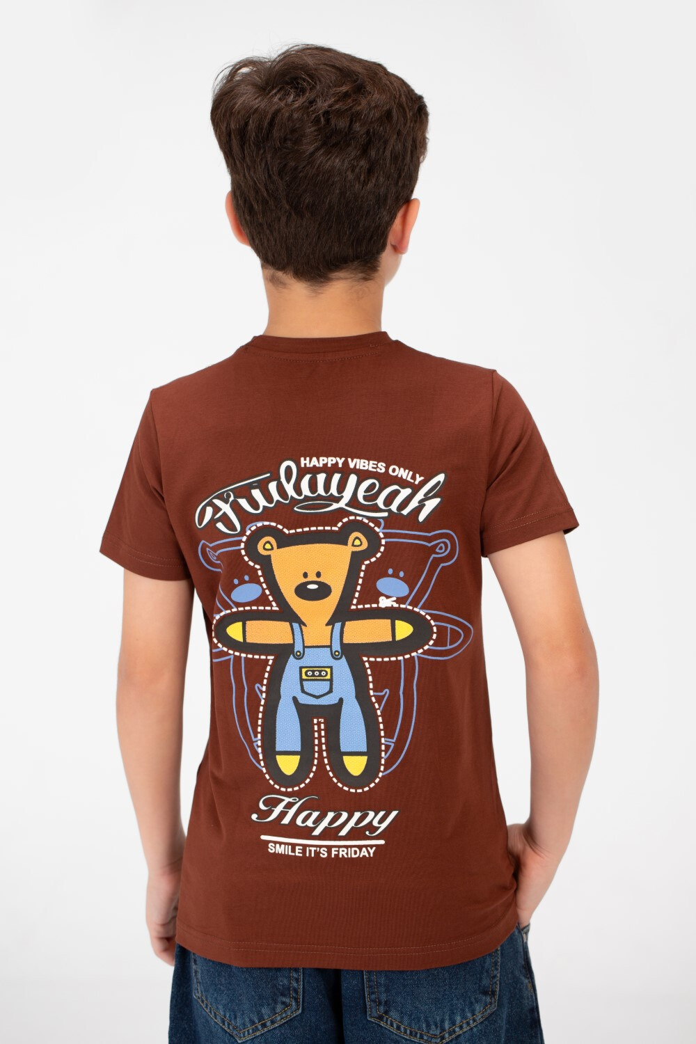 Boy's Graphic Print Half Sleeve T-Shirt