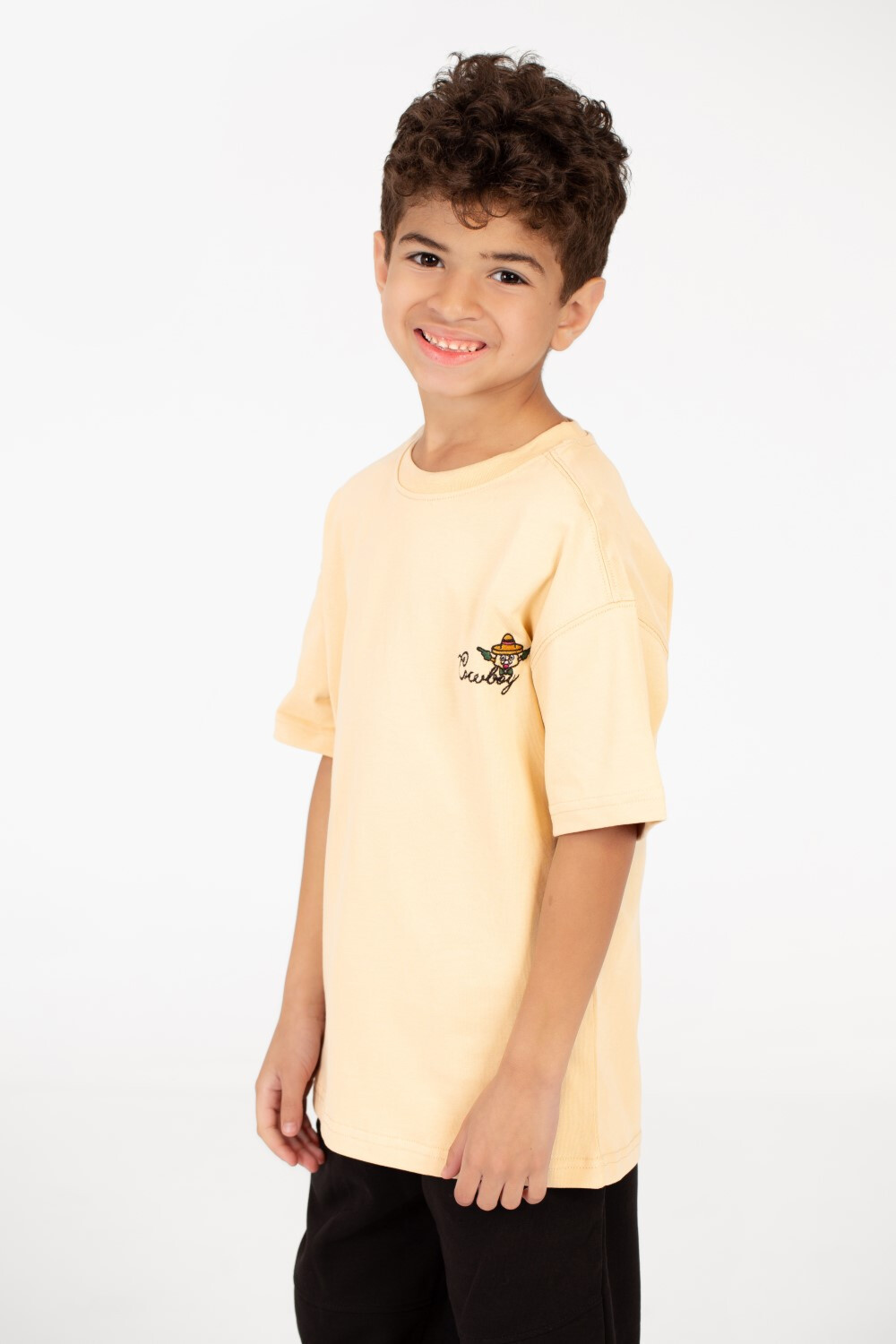 Boy's Printed Crew Neck T-Shirt