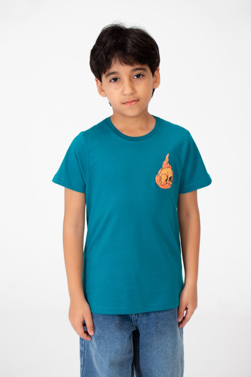 Boy's Crew Neck T-Shirt Printed