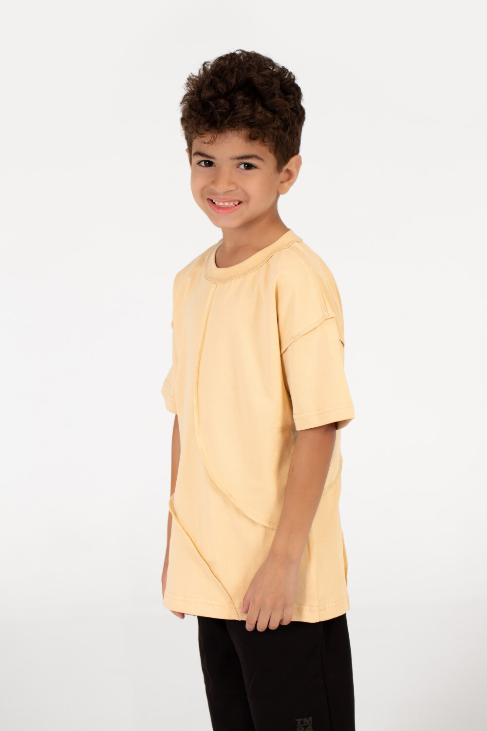 Boy's Modern Oversized Crew Neck T-shirt