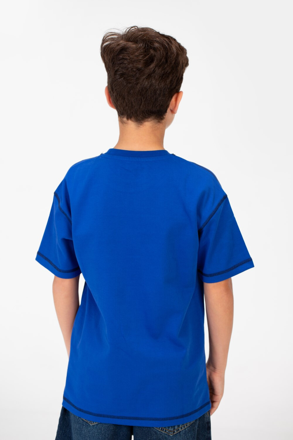 Boy's Basic Oversized Half Sleeve T-Shirt