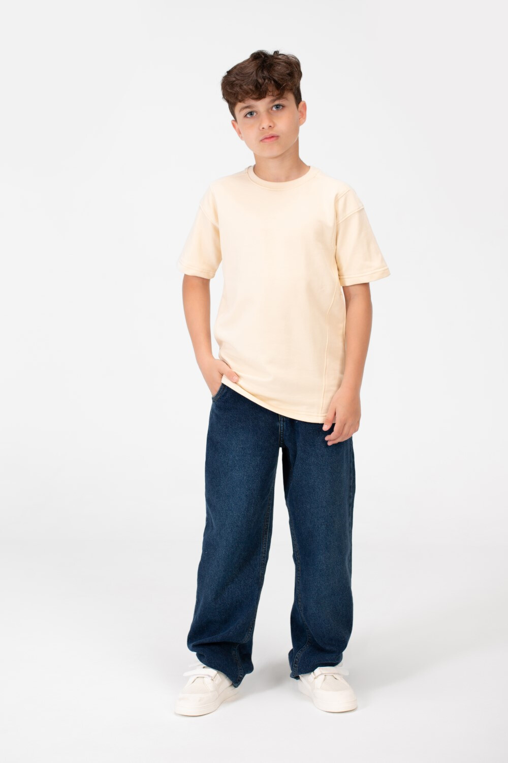 Boy's Oversize Crew Neck T-Shirt