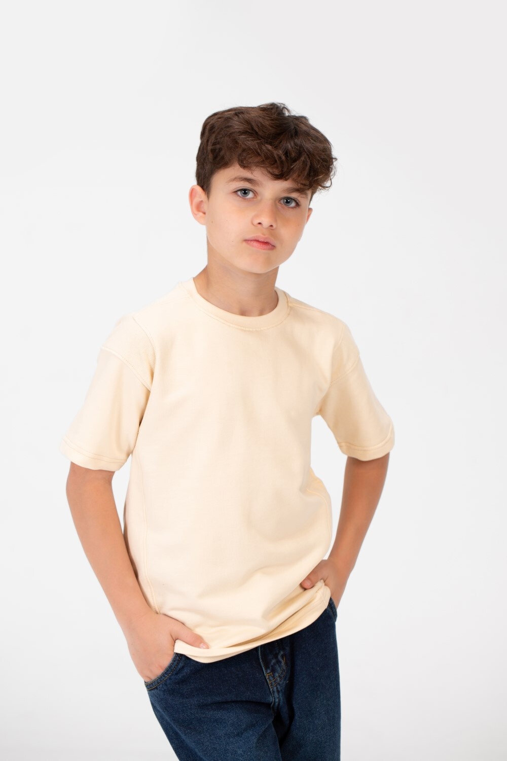 Boy's Oversize Crew Neck T-Shirt