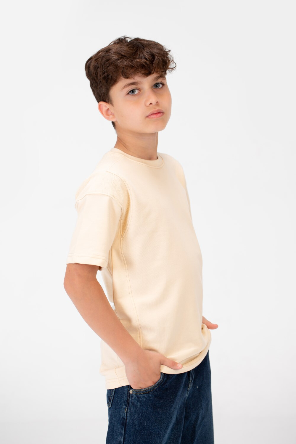 Boy's Oversize Crew Neck T-Shirt