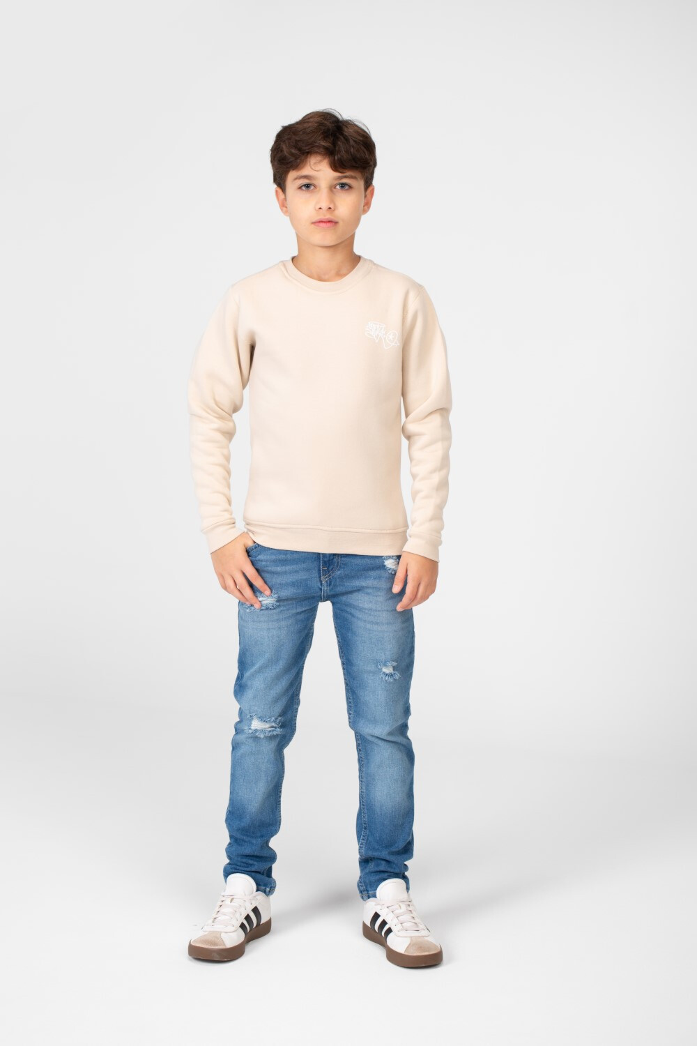 Boy's Printed Crew Neck Sweatshirt