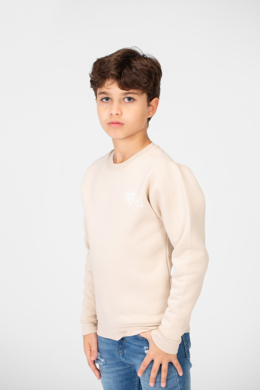 Boy's Printed Crew Neck Sweatshirt