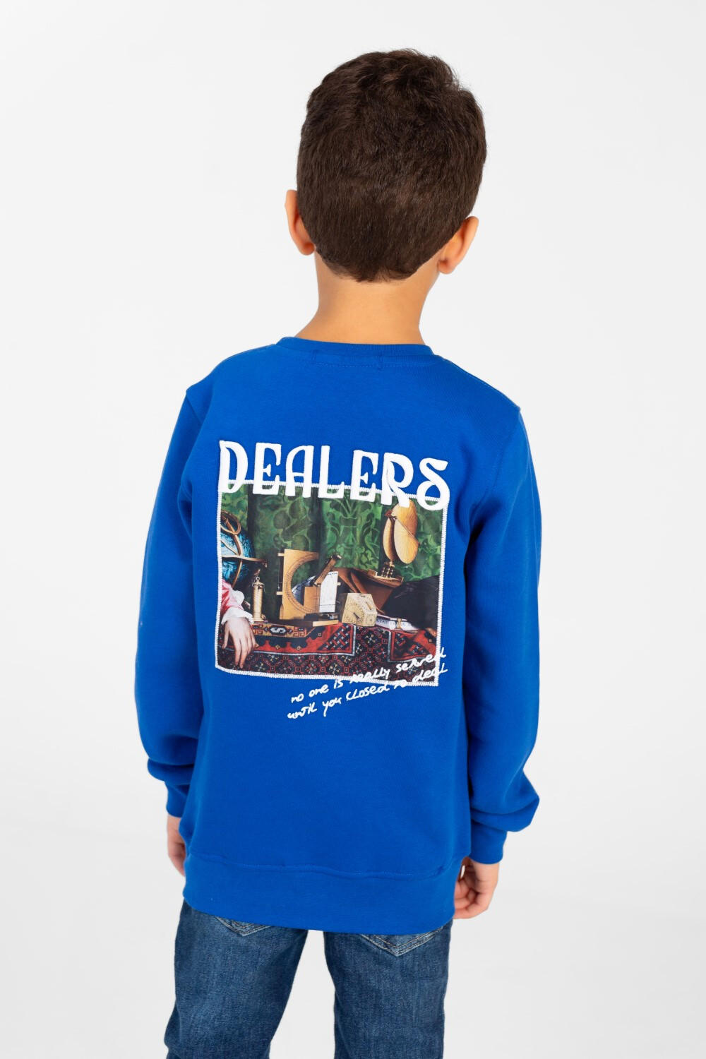 Boy's Long Sleeves Printed Round Neck Sweatshirt