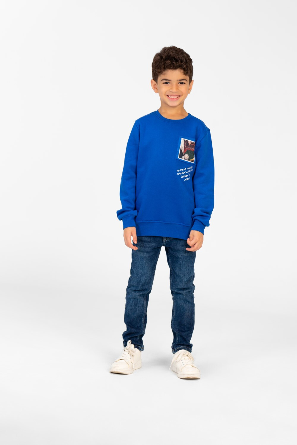 Boy's Long Sleeves Printed Round Neck Sweatshirt