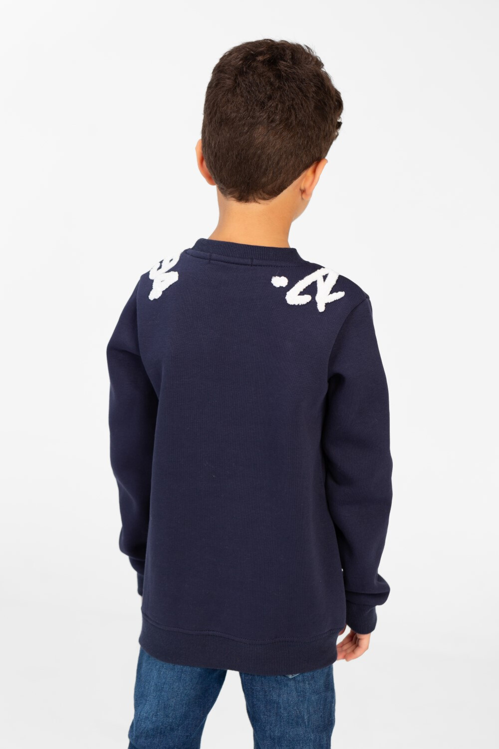 Boy's Printed Sweatshirt With Round Neck And Slim Fit