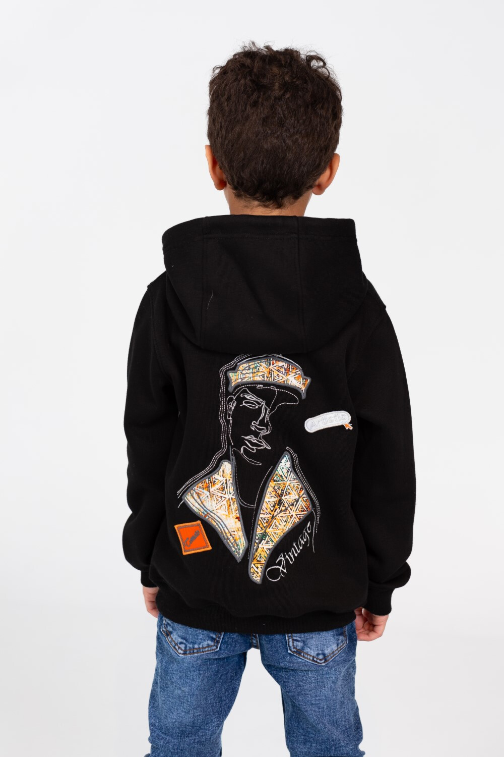 Boy's Hooded Sweatshirt With Kangaroo Pocket