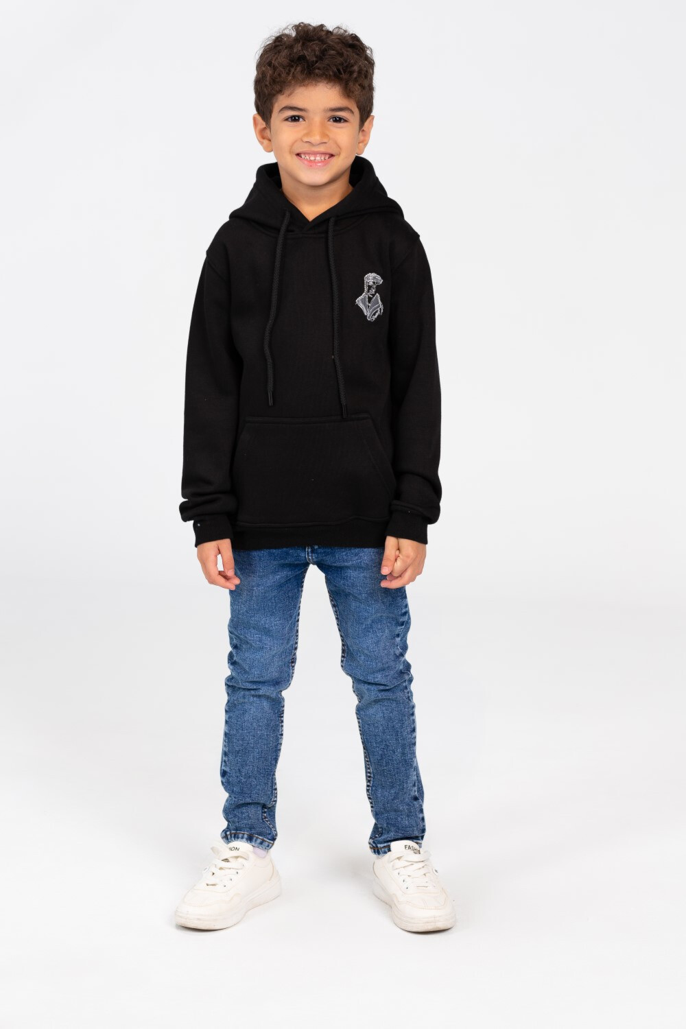 Boy's Hooded Sweatshirt With Kangaroo Pocket