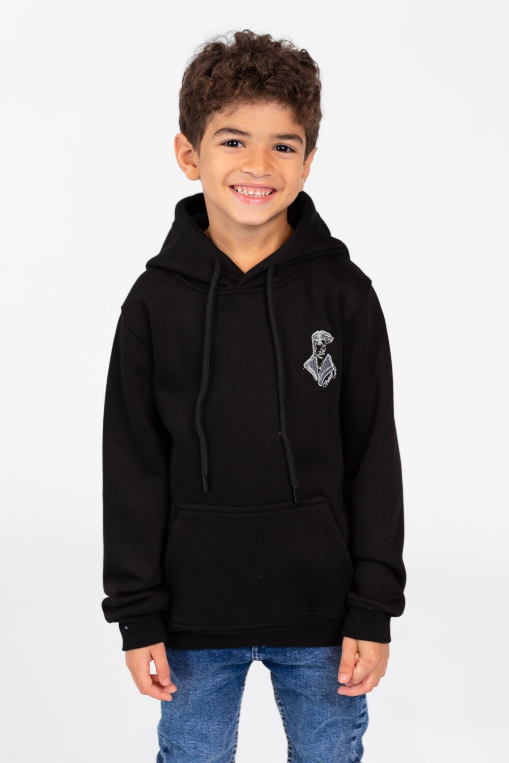 Boy's Hooded Sweatshirt With Kangaroo Pocket