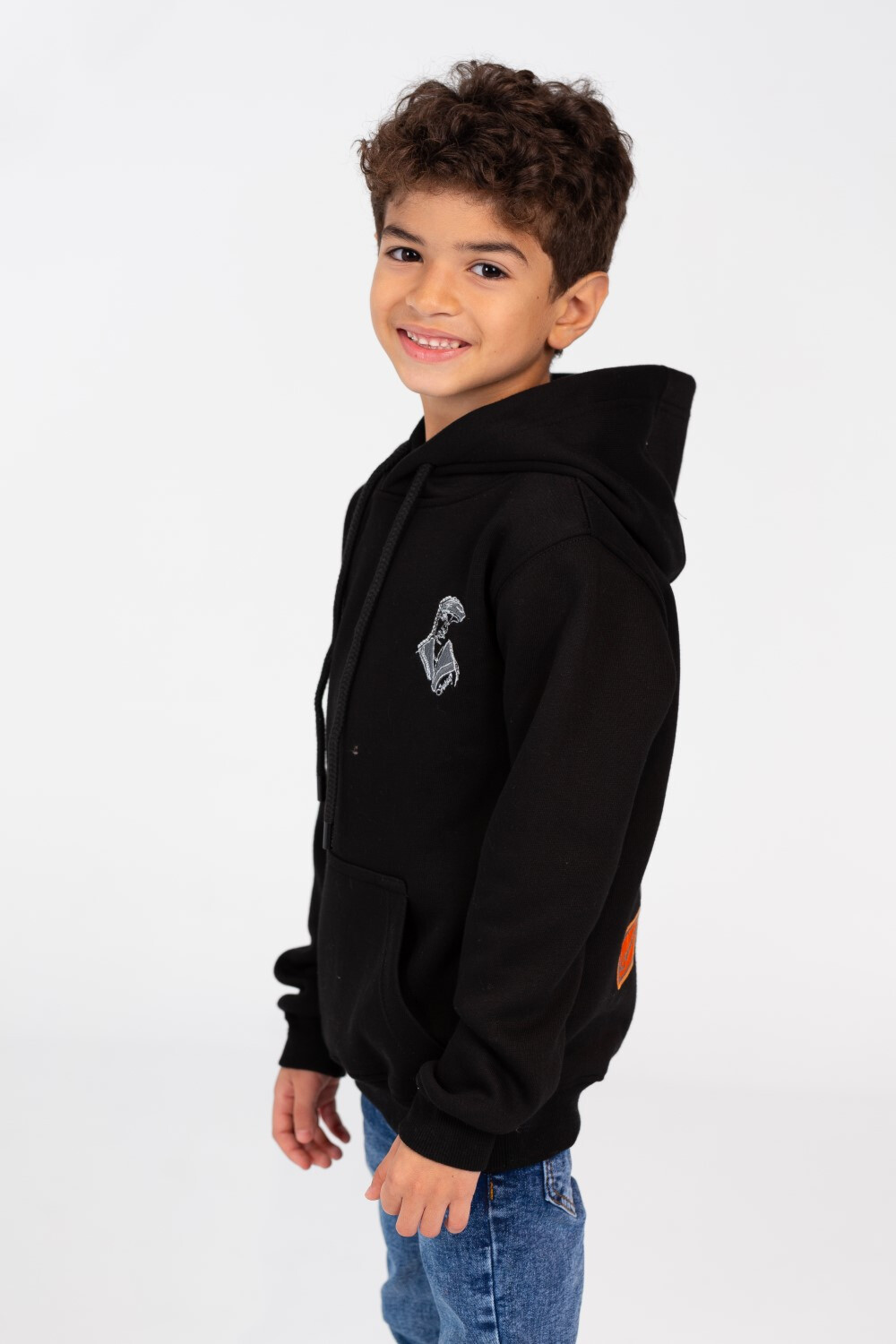 Boy's Hooded Sweatshirt With Kangaroo Pocket