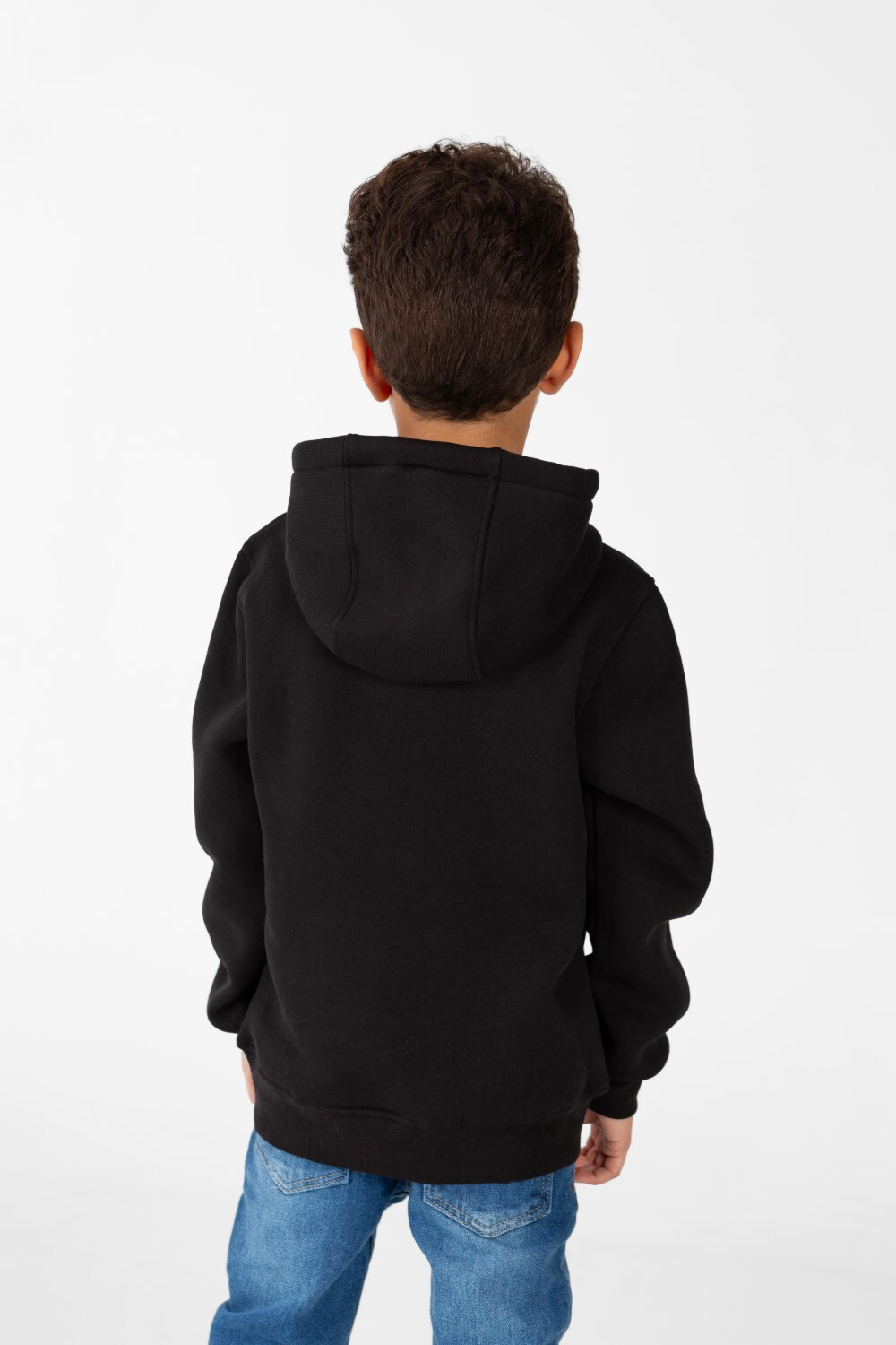 Boy's Hoodie Sweatshirt With Front Print And Long Sleeves