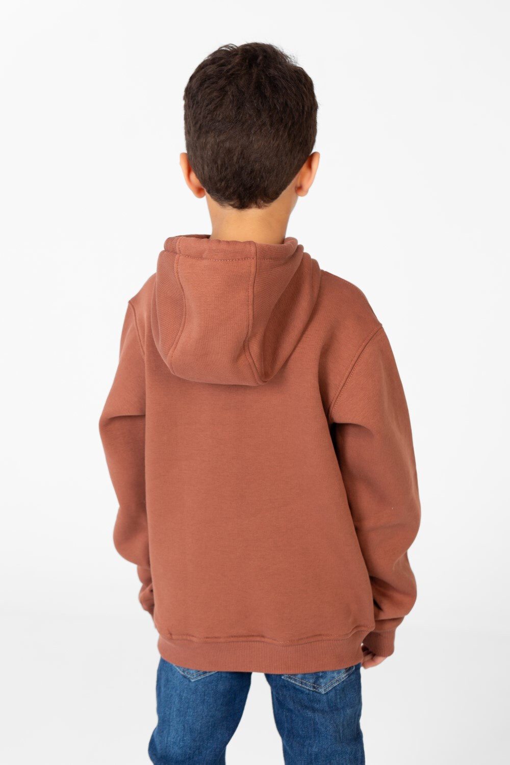 Boy's Hoodie Sweatshirt With Kangaroo Pocket And Long Sleeves