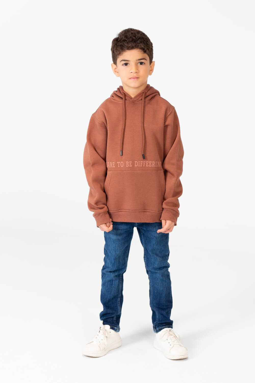 Boy's Hoodie Sweatshirt With Kangaroo Pocket And Long Sleeves