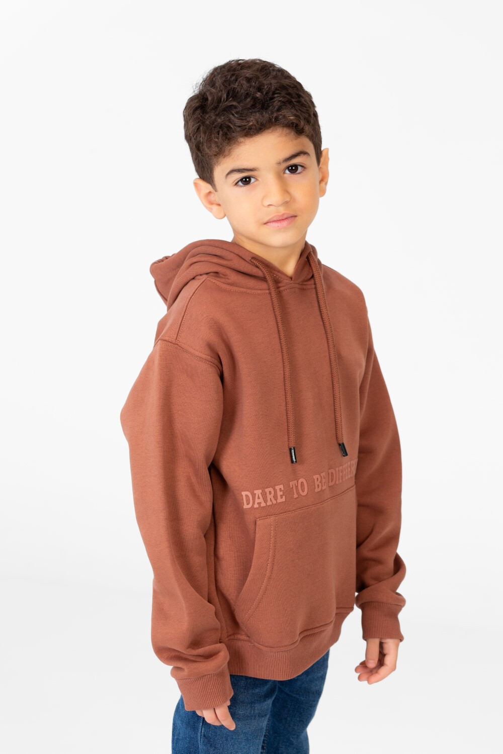 Boy's Hoodie Sweatshirt With Kangaroo Pocket And Long Sleeves