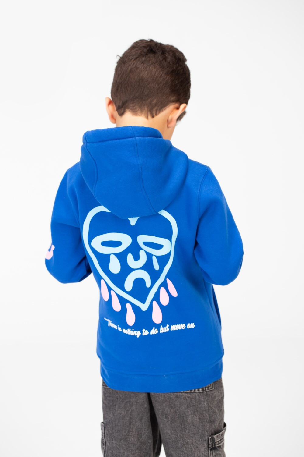 Boy's Printed Hoodie Sweatshirt With Long Sleeves