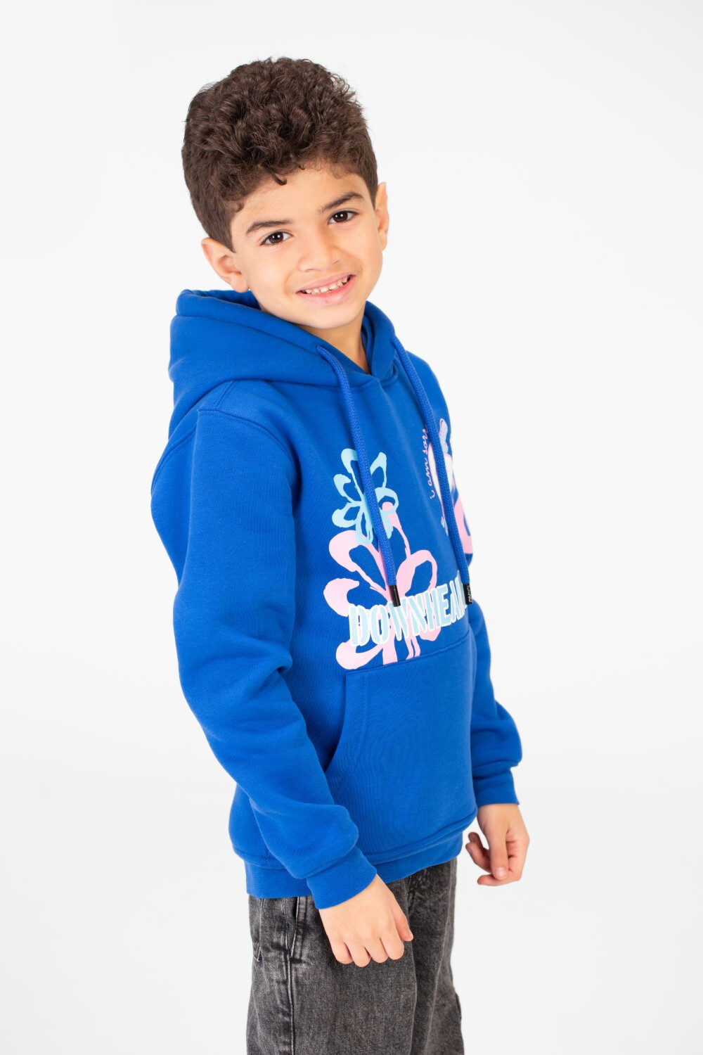 Boy's Printed Hoodie Sweatshirt With Long Sleeves
