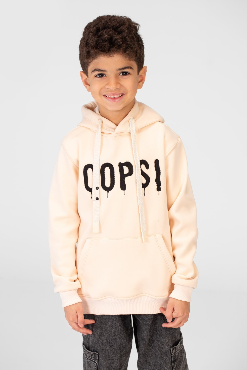 Boy's Hoodie With Kangaroo Pocket In Practical Comfortable Material