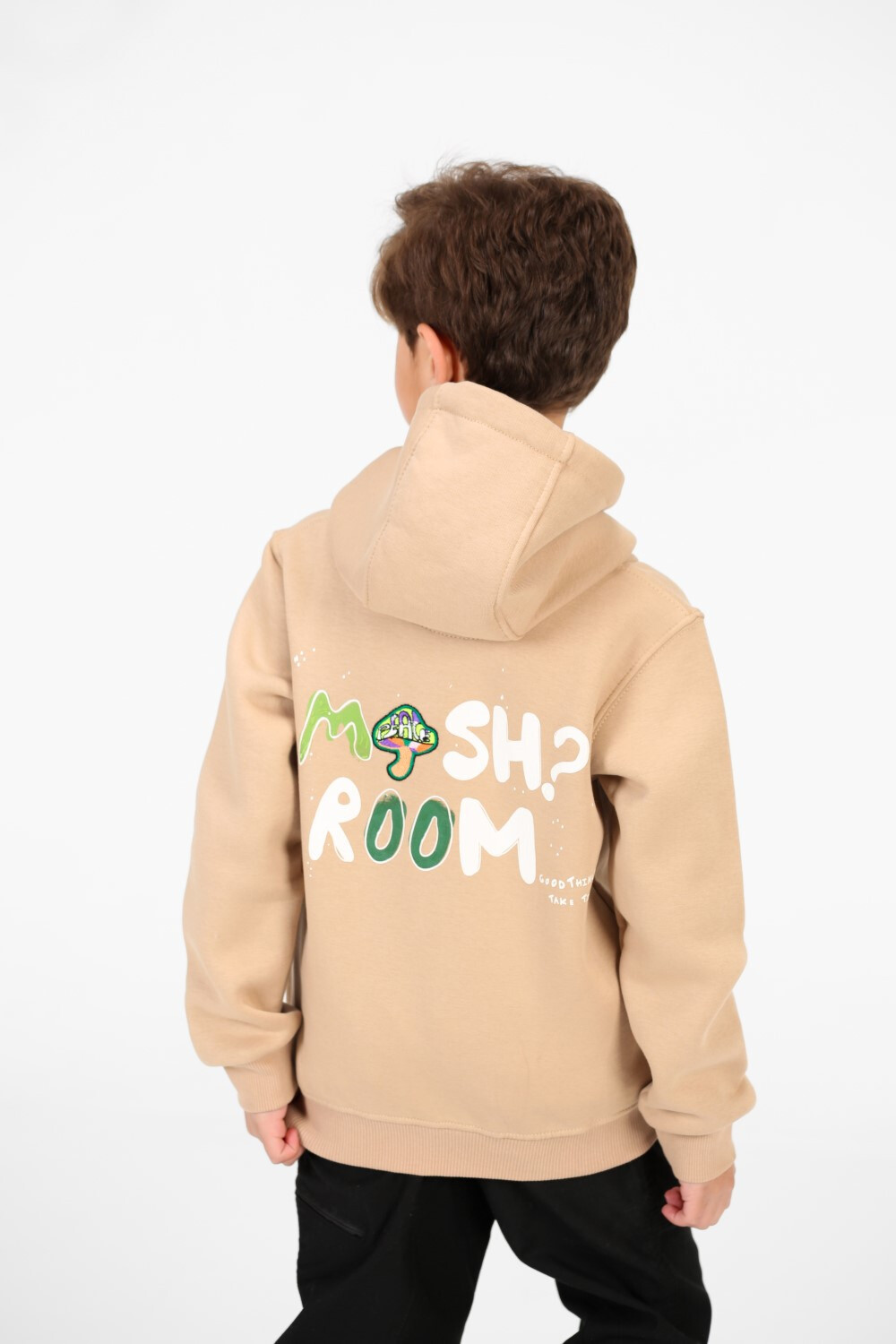 Boy's Zip-Up Hood Sweatshirt With Front Pockets