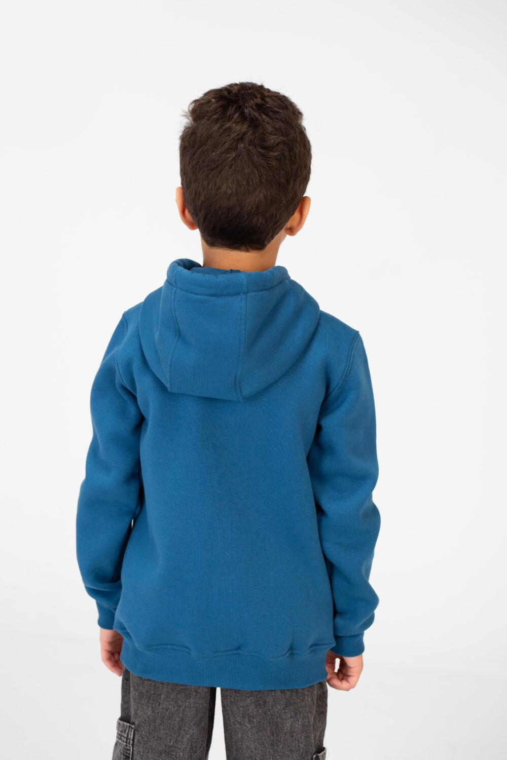 Boy's Tomato Hooded Sweatshirt With Full Zipper