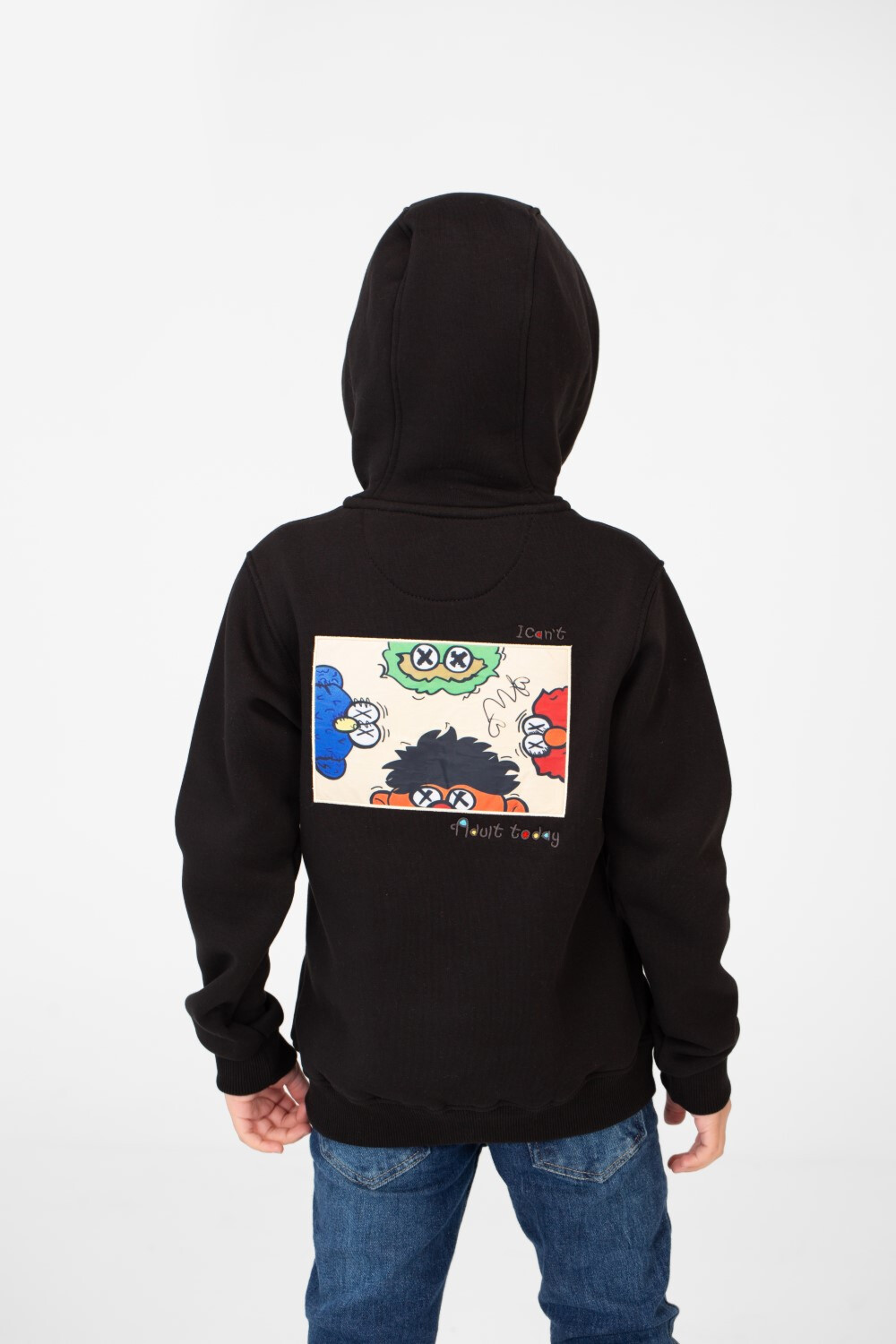 Boy's Milton Printed Sweatshirt With Full Front Zip