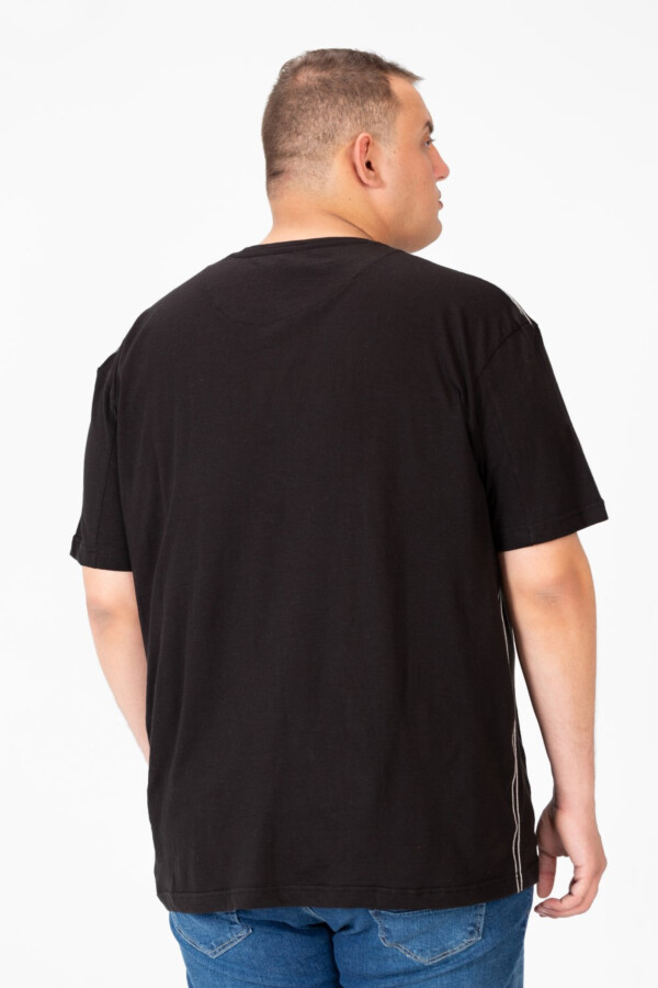 Men's Big Size Round Neck Printed Half Sleeve T-shirt