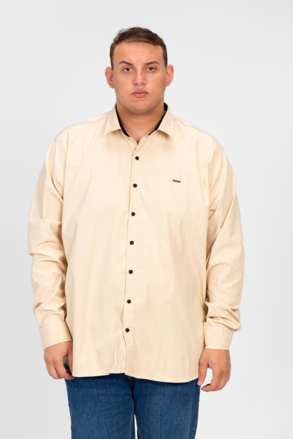 Men's Big Size Basic Tomato Long Sleeve Shirt