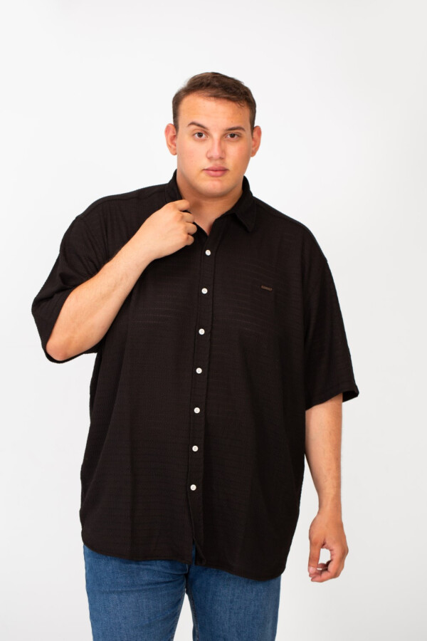Men's Big Size Half Sleeved Basic Shirt In Comfortable Breathable Fabric