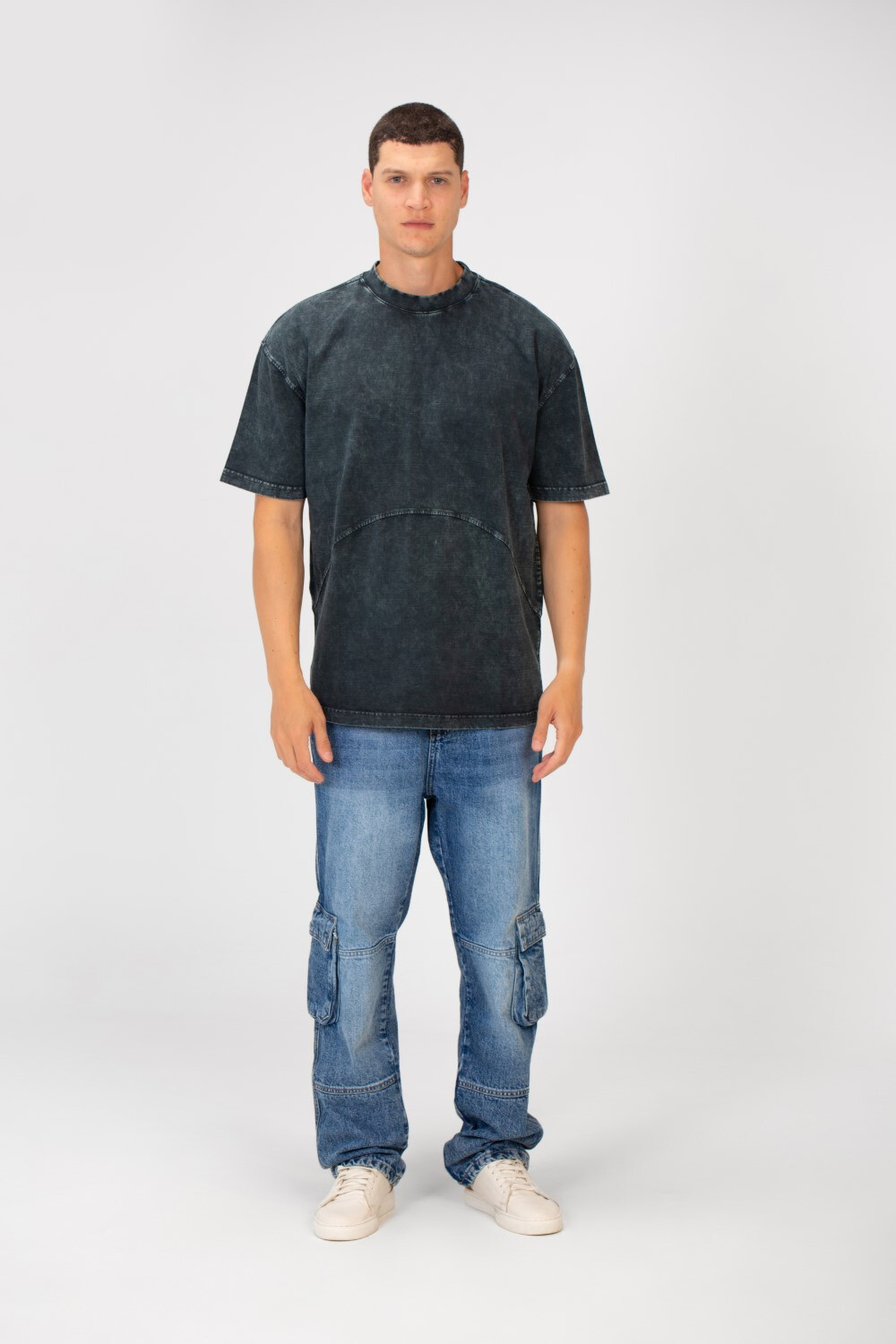Men's Modern Oversized Short Sleeves Round Neck Basic T-shirt