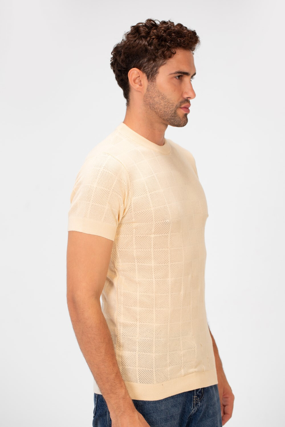 Men's Slim Fit Basic Crew Neck Short Sleeve T-Shirt